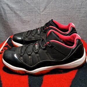 Size 13 Nike Air Jordan 11 Retro Low Black 528895 Men
